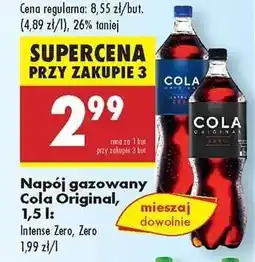 Biedronka Napój gazowany Cola Original, 1,5 l oferta