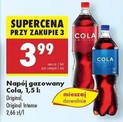 Biedronka Napój gazowany Cola, 1,5 l oferta
