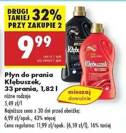Biedronka Płyn do prania Kłębuszek, 33 prania, 1,82 l oferta