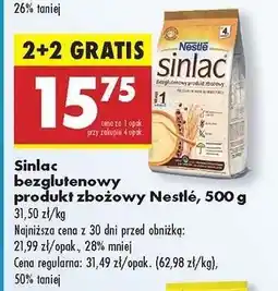 Biedronka Sinlac bezglutenowy produkt zbożowy Nestlé , 500 g oferta