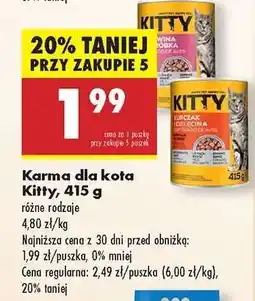 Biedronka Karma dla kota Kitty, 415 g oferta