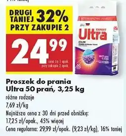 Biedronka Proszek do prania Ultra 50 prań 3,25 kg oferta