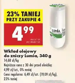 Biedronka Wkład olejowy do zniczy Lumia , 340 g oferta