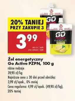 Biedronka Żel energetyczny Go Active PZPN , 100 g oferta