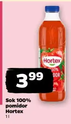 Netto Sok 100% pomidor Hortex oferta