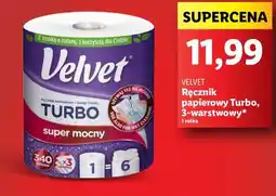 Lidl VELVET Ręcznik papierowy Turbo, 3-warstwowy oferta