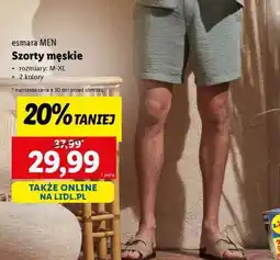 Lidl Szorty męskie oferta