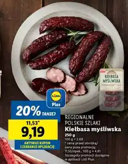 Lidl Kiełbasa myśliwska oferta