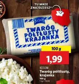 Lidl KESEM Twaróg półtłusty, krajanka oferta