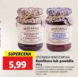 Lidl SPIŻARNIA WARSZAWSKA Konfitura lub powidła oferta