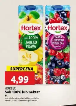 Lidl HORTEX Sok 100% lub Nektar oferta