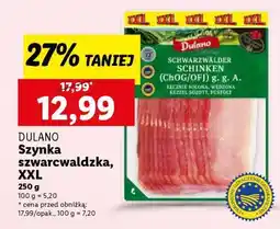 Lidl Dulano Szynka szwarcwaldzka XXL oferta