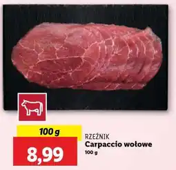 Lidl Carpaccio wołowe oferta