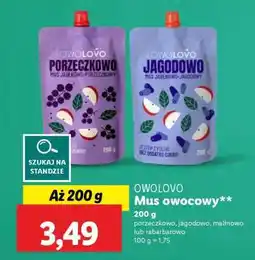 Lidl OWOLOVO Mus owocowy oferta