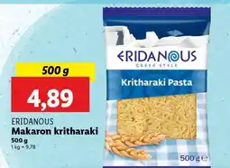 Lidl ERIDANOUS Makaron Kritharaki oferta