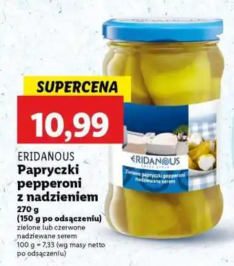 Lidl ERIDANOUS Papryczki pepperoni z nadzieniem oferta