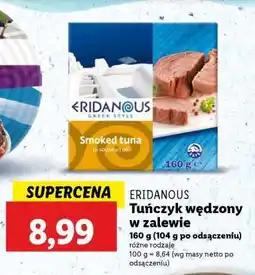 Lidl ERIDANOUS Tuńczyk wędzony w zalewie oferta