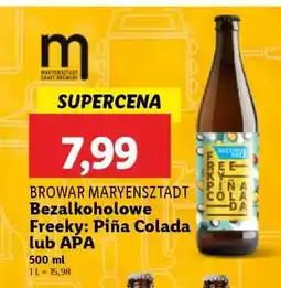 Lidl Browar Maryensztadt Bezalkoholowe Freeky: Piña Colada lub APA oferta