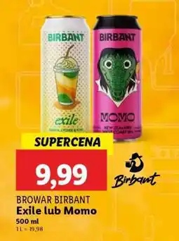 Lidl Browar Birbant Exile lub Momo oferta