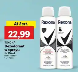 Lidl REXONA Dezodorant w sprayu oferta