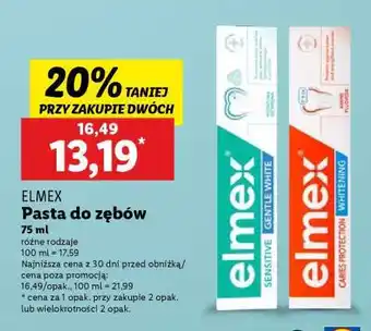 Lidl Elmex pasta do zębów oferta