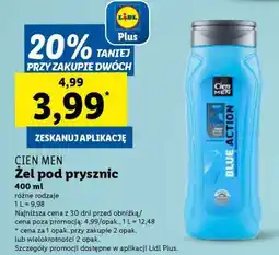 Lidl CIEN MEN Żel pod prysznic oferta