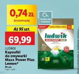 Lidl LUDWIK Kapsułki do zmywarki Maxx Power Plus Lemon oferta