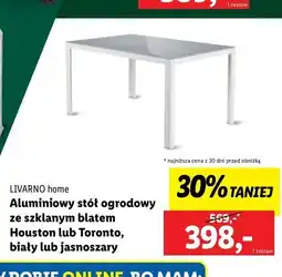 Lidl Stół ogrodowy rozkładany toronto Livarno Home oferta