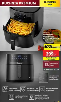 Lidl Frytkownica beztłuszczowa 1700w Masterpro oferta