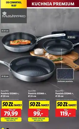 Lidl Patelnia sigma+ 28 cm Masterpro oferta