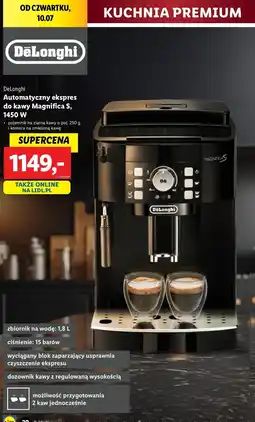 Lidl Ekspres ciśnieniowy magnifica s ecam 12.123.b De'longhi oferta
