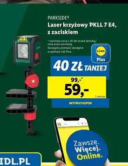 Lidl Laser krzyżowy Parkside oferta