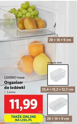 Lidl Organizer do lodówki 28 x 14 9 cm Livarno Home oferta