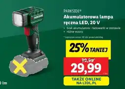 Lidl Lampa akumulatorowa robocza Parkside oferta