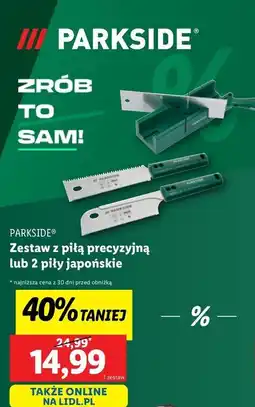Lidl Piły japońskie Parkside oferta