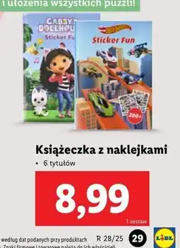 Lidl Ksiażeczka z naklejkami oferta