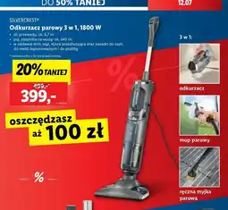Lidl Odkurzacz parowy 1800 w Silvercrest oferta