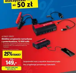 Lidl Urządzenie rozruchowe z powerbankiem i kompresorem Ultimate Speed oferta