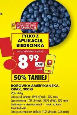 Biedronka Borówki amerykańskie oferta