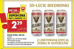 Biedronka Piwo Żubr 1768 oferta