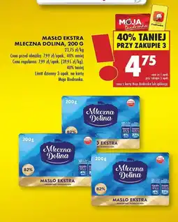 Biedronka Masło ekstra 82% Mleczna Dolina oferta