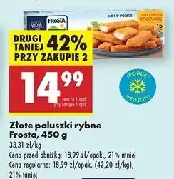 Biedronka Złote paluszki rybne z fileta Frosta oferta