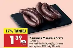 Biedronka Kaszanka swojska Masarnia Krzyś oferta