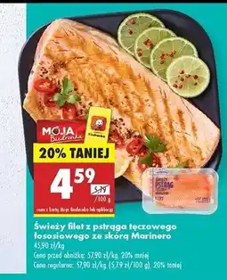 Biedronka Pstrąg tęczowo-łososiowy płat świeży Marinero oferta