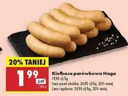 Biedronka Kiełbasa parówkowa Haga oferta