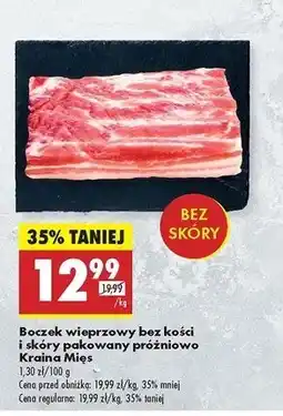 Biedronka Boczek wieprzowy bez żeber i skóry Kraina Mięs oferta