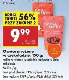 Biedronka Truskawki w białej czekoladzie Chill Berry oferta
