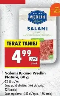 Biedronka Salami Kraina Wędlin Nature oferta
