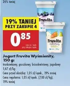 Biedronka Jogurt jagoda Fruvita Wyśmienity oferta