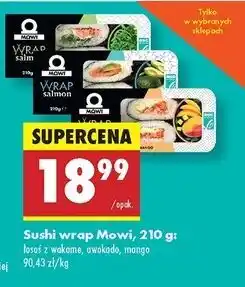 Biedronka Wrapy z łososiem mango Mowi oferta